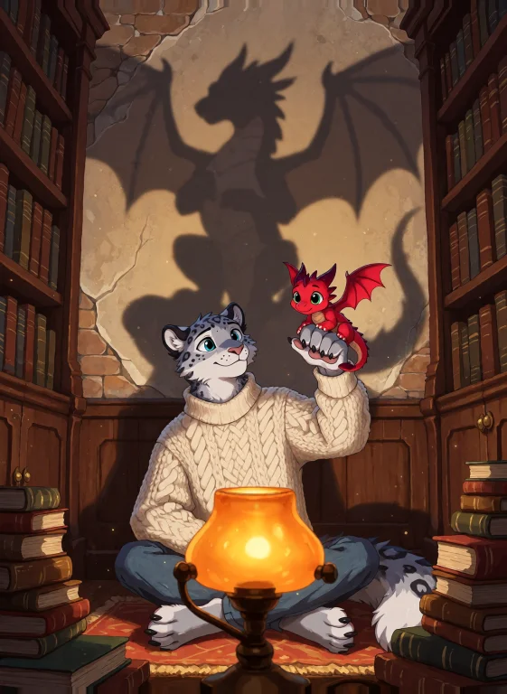 A Warm, Storybook-style Digital Painting Set Inside A Cozy A...