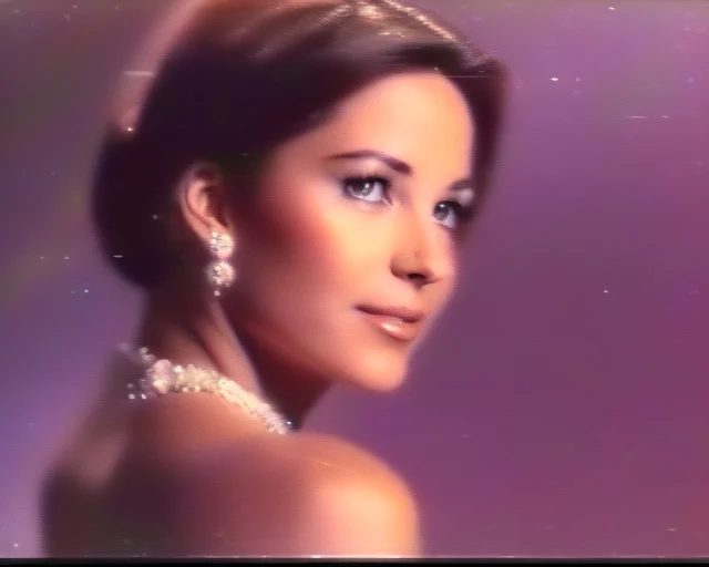 Vhs Footage Analog Style Lady As A 1960s