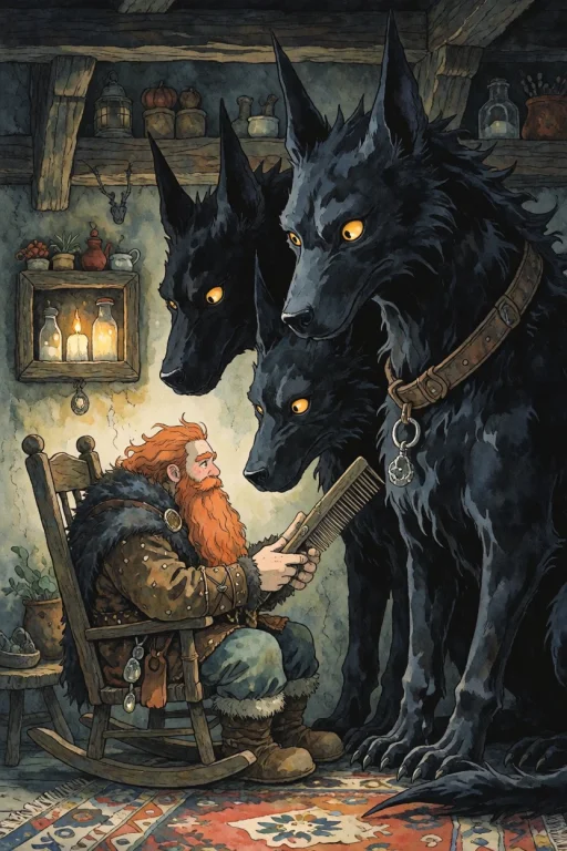 Studio Ghibli Dark Fairytale, A Single Continuous Fantasy Il...