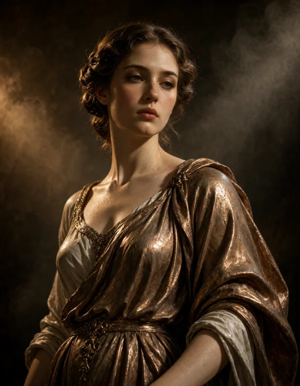 A Breathtaking, Hyper-detailed Portrait Of A Female Figure E...