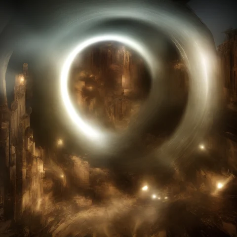 Photo, Fantasyscifisteampunkcyberpunk A Portal To A Parallel... — Stable Diffusion AI Prompt: photo, [fantasy|scifi|steampunk|cyberpunk] a portal to a parallel dimension open...