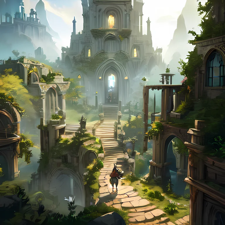 By Advntr, Character Of An Adventurer Exploring In Elvish Ru...