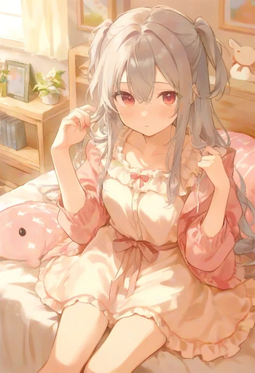Score7up, Anime Break Official Art, Solo, 1girl, Kawaii, Bis...