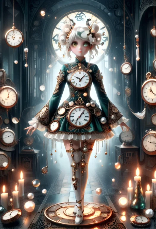 1 Girl, T0g4vx, A Full Scale Image Of A Porcelain Doll, Twin...