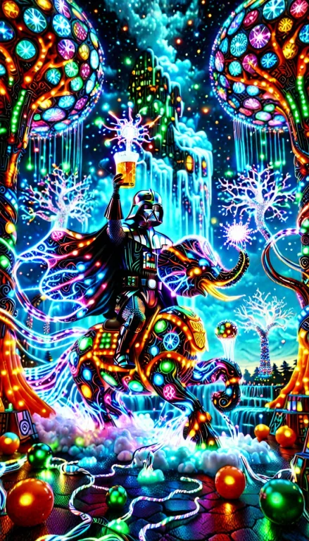 Masterpiece, Best Quality, Ultra Detailed, Colorful Led Ligh...