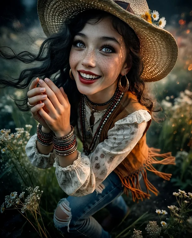 Masterpiece, Hyperrealistic, Uhd, 8k, Colorful, 1girl, Beaut...