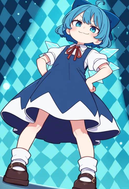 Masterpiece,best Quality1.2,kmpnanima, 1girl, Cirno Touhou,b...