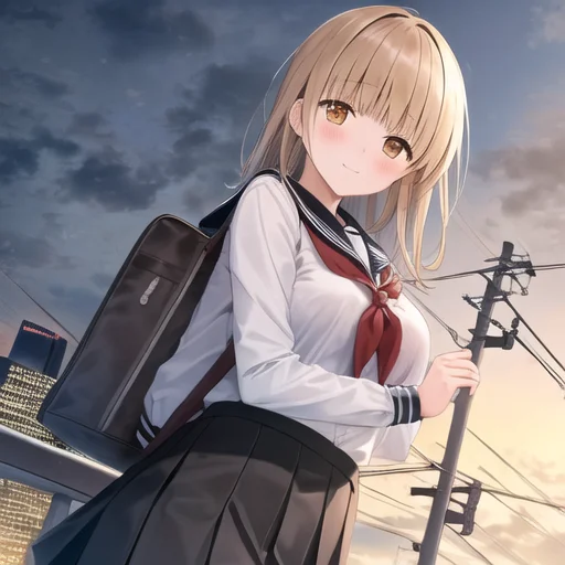 Masterpiece,best Quality,1girl, Mahiru Shiina, From Below, S...