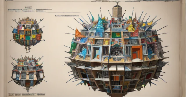Architectural Plans Of A Pinata, Ingredients, Instructions,...