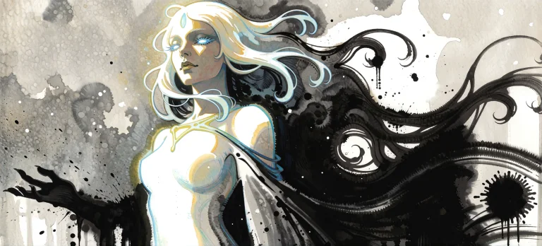 Sumiink, Bradhamel Art Style , Bright Highlights. Art Nouvea...