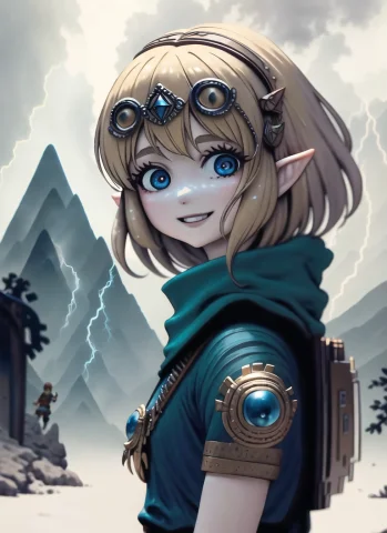 1girl, Princess Zelda, Blonde, Mountain Top, Out Of Focus Pe... — Stable Diffusion AI Prompt: 1girl, princess zelda, blonde, mountain top, out of focus people in the backgrou...