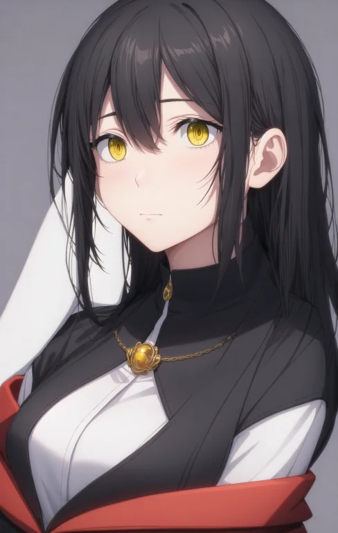 Best Quality, Masterpiece, 1girl, Simple Background, Black H...