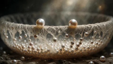 Cinematic Film Still 16. Microscopic Surrealism, A Hyper-det... — Stable Diffusion AI Prompt: cinematic film still 16. microscopic surrealism, a hyper-detailed, macro view of...