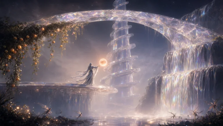The Image Is A Vertical Cinematic Illustration Of A Surreal...