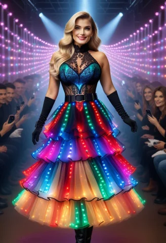 Led, Colorful Led Lights, Realistic Face2, Natural Face, Ana... — SDXL AI Prompt: LED, colorful LED lights, (realistic face:2), (natural face), (anatomically corr...
