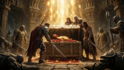 3d, Oil Painting, An Epic Cinematic Fantasy Rpg Scene, A Bat... — Stable Diffusion AI Prompt: 3D, Oil Painting, An epic cinematic fantasy RPG scene, a battle-worn warrior ope...