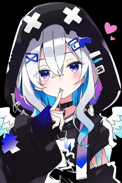 Ixy Style, 1girl, Solo, Amane Kanata, Virtual Youtuber, X Ha...