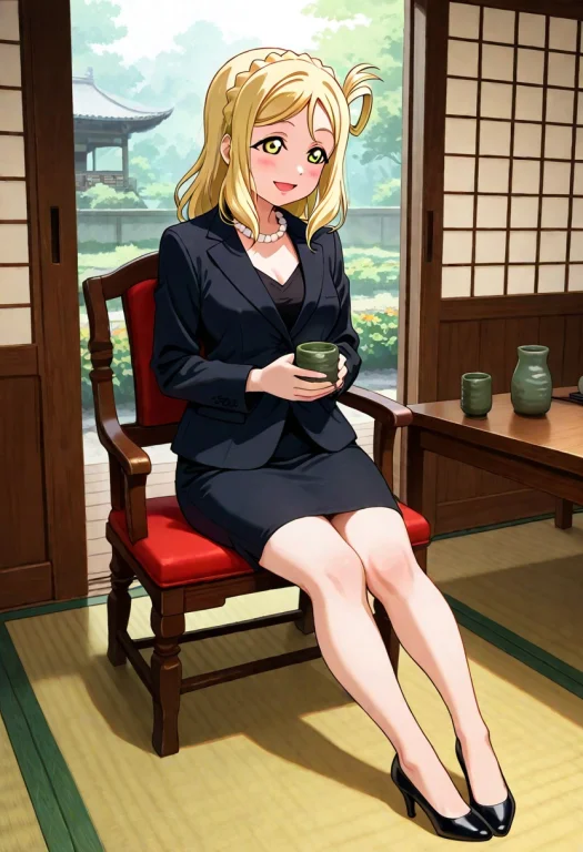 Masterpiece, 1girl, Love Live Sunshine Ohara Mari, Black Blo...