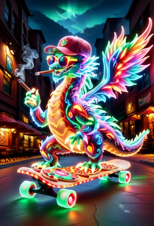 Dragon, Top Hat, Sunglasses, Pizza, Masterpiece, Best Qualit...