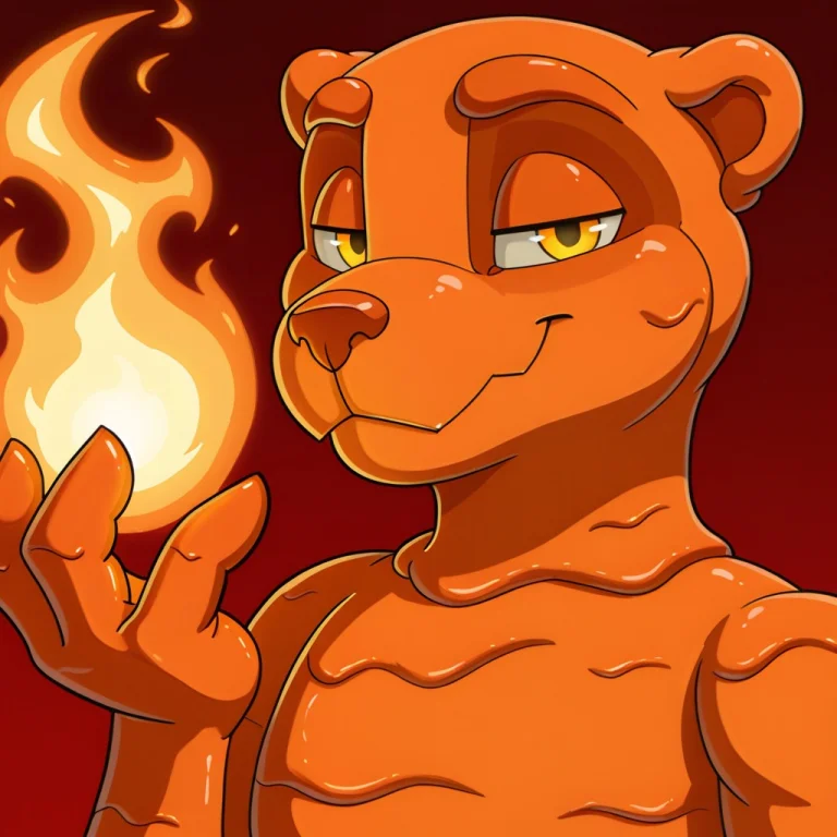 Xander, Goo Creature, Slime Otter, Male, Anthro, Furry, Oran...
