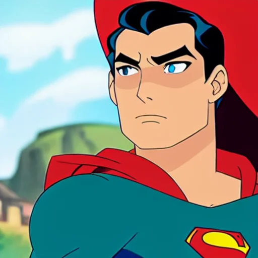 Perfectly-centered Portrait-photograph Of Superman With Big...
