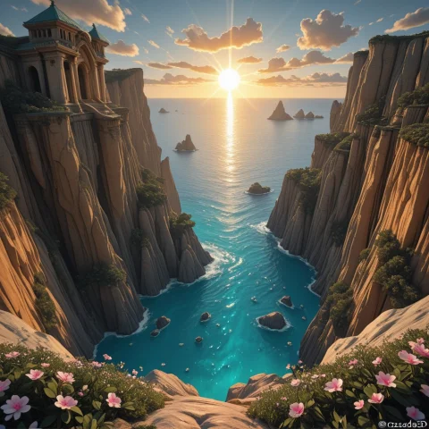 3d Stylized Cinematic Masterpiece, Anime Semi-realism, A Sup... — SDXL AI Prompt: 3D stylized cinematic masterpiece, anime semi-realism, a super long shot of a se...
