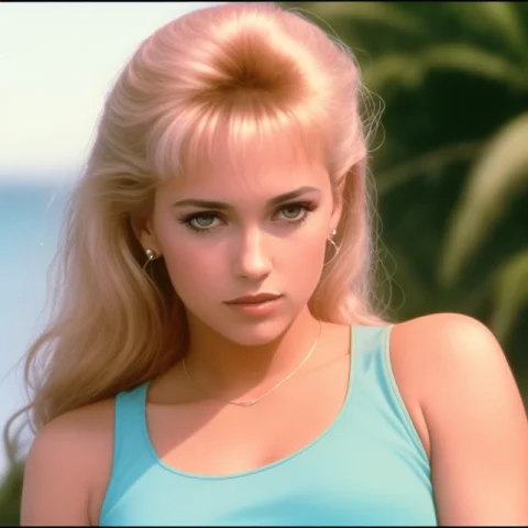 Pretty Girl, 80s Aesthetic, Dvd Screenshot From 1981 Film Mi... — Stable Diffusion AI Prompt: pretty girl, 80's aesthetic, (((dvd screenshot from 1981 Film "Miami Vice")))