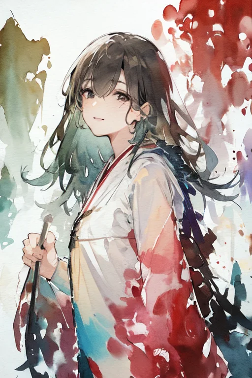 Stechu,white Background1.4, Tachi-e, Original,illustration1....