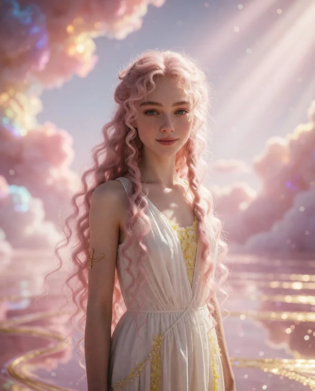 An Ultra-realistic Photograph Of A Goddess Emma Standing In...