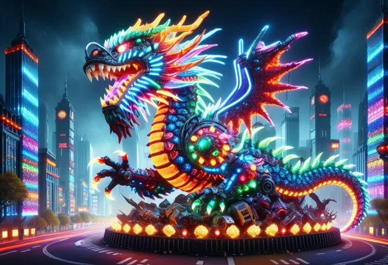 Colorful Led Lights, Magic Dragon Iron Monsters Destroy With...