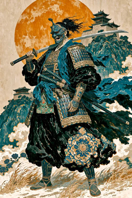 Adult Wuxia Warrior Woman With A Full Feminine Silhouette, W...