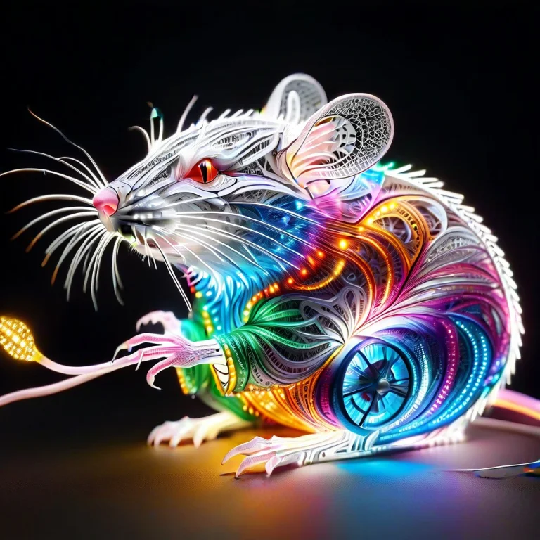 Intricate, Detailed, Rat1.5, Colorful Led Lights