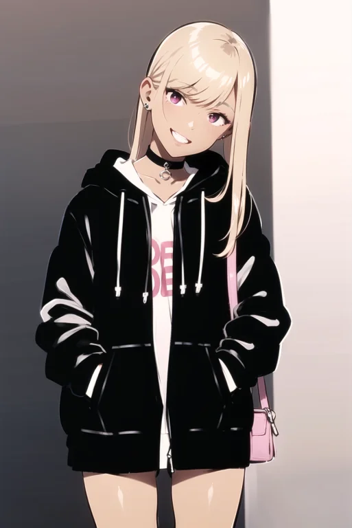 Yukiyoshi Mamizu, Kitagawa Marin, 1girl, D, Bag, Black Choke...