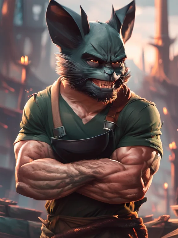 A Professional Portrait Photograph Of A Bat Who Is A Chef Co...