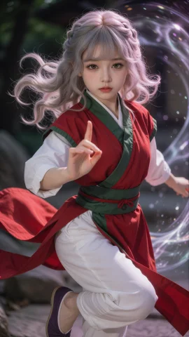 Genkai, Dslr — Stable Diffusion AI Prompt: 幻海(Genkai),一位年仅十九岁的年轻韩国女性，面容绝美，身材纤细娇小，拥有精致的五...