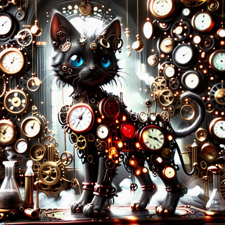Clockstyle Kitten, Steampunknoireai