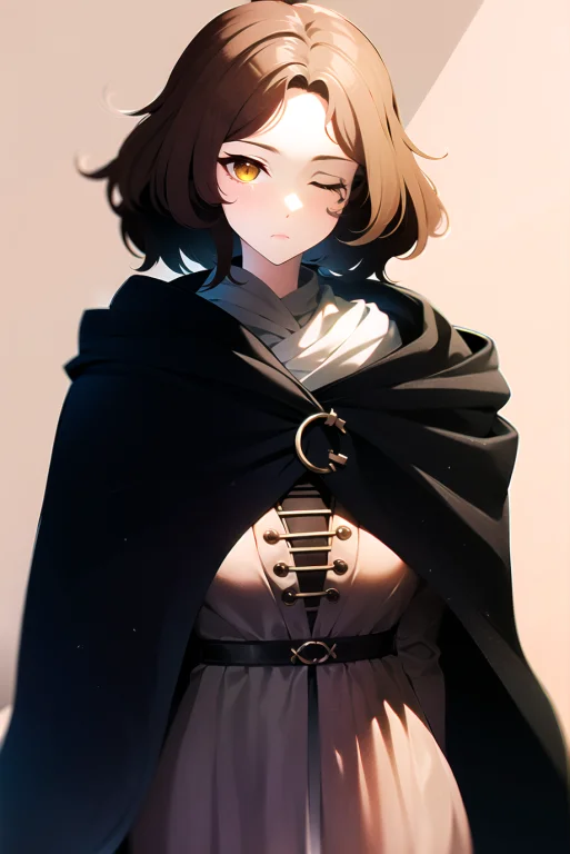 Melina Elden Ring, Detailed Background, 1girl, Black Cloak,...