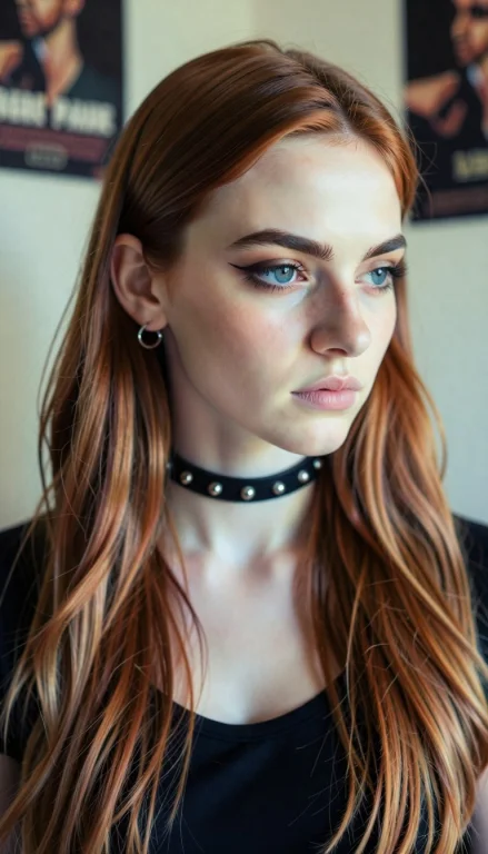 Gingerpalace, A Young Woman With Long, Wavy Ginger Hair. The...