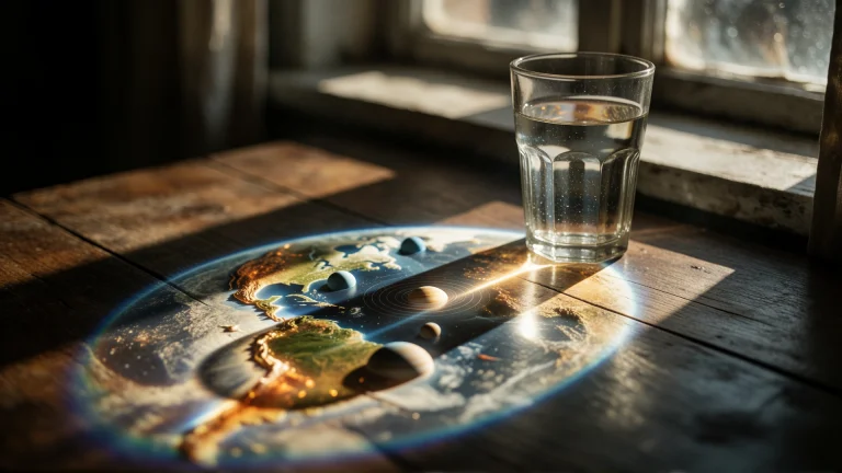 Cinematic Film Still 15. Optical Physics Still Life, A Simpl...