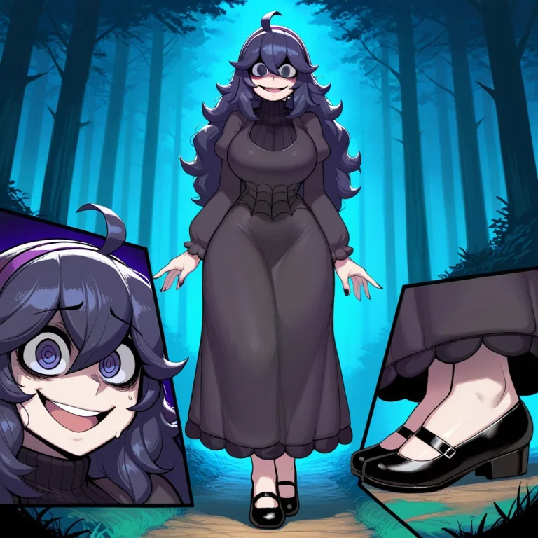 1girl, Solo, Mature Female, Big Chest, Hex Maniac Pokemon, H...