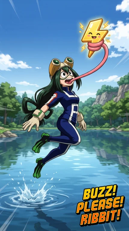 Tsuyu, Mha, Tongue, Buzz
