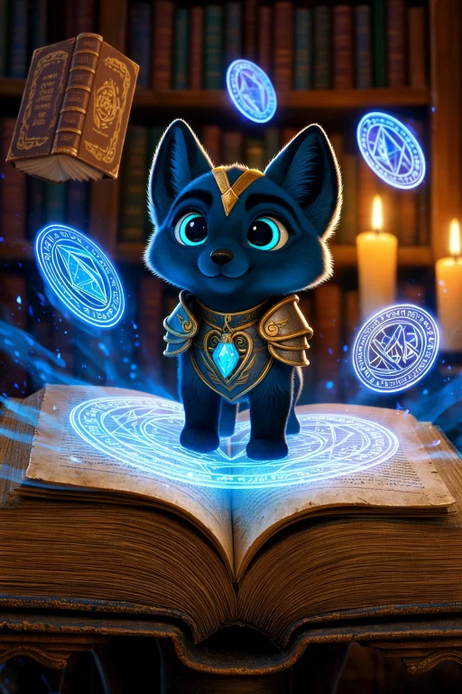 Masterpiece, Best Quality, Small Fantasy Creature, Fox-like...