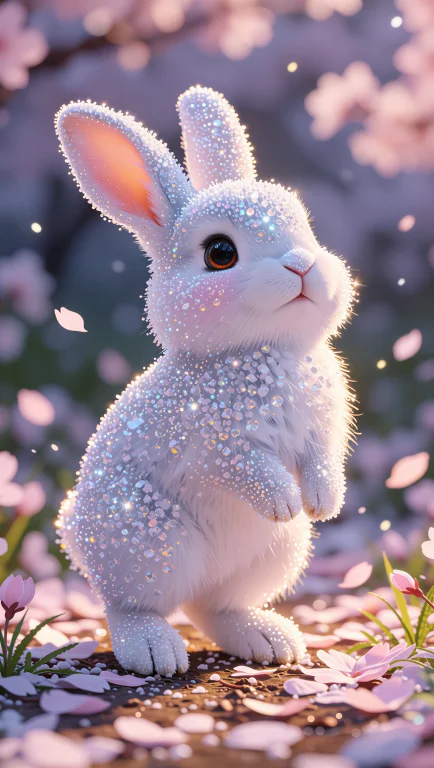 Whimsical Sparkle Illustration With Glittering Particulate F...