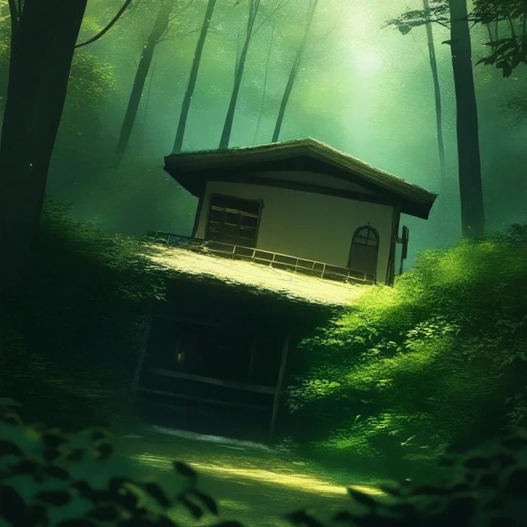 A Minimalist House Cantilevered Over A Forest, Key Visual, L...