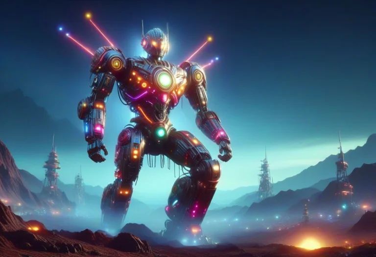 Giant Robot,led,colorful Led Lights, High Quality, Masterpie...