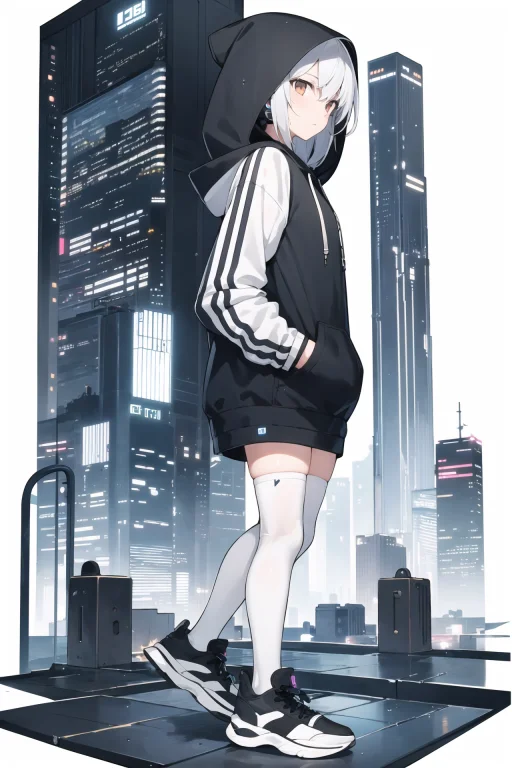 Masterpiece, Best Quality, Masterpiece,1girl,solo,hoodie, Th...