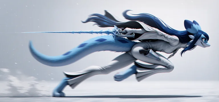 2d Anime Action Key Frame, Chromatic Aberration A Dynamic, C...