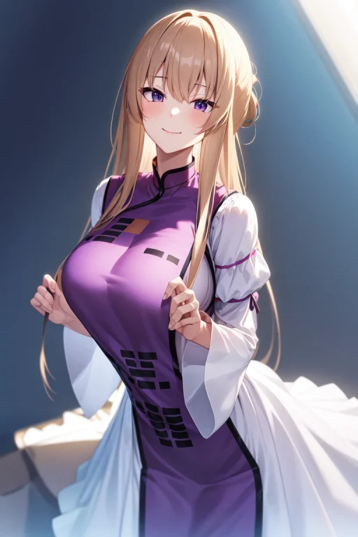 Masterpiece, Bestquality, 1girl, Solo, Yakumo Yukari, Tabard...