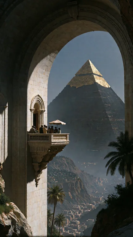 Cinematic Architectural Wide Shot From A High Vantage, Captu...