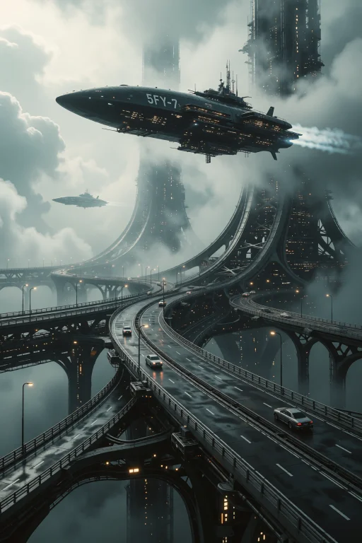 Sentence 1 A Sleek, Dark Transport Vessel Marked With The Nu...
